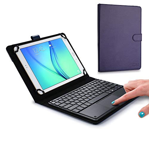 Cooper TOUCHPAD Executive Keyboard case Compatible with HP ElitePad 900 1000 | 2-in-1 Bluetooth Wireless Keyboard with Touchpad & Leather Folio Cover | Touchpad Mouse (Blue)