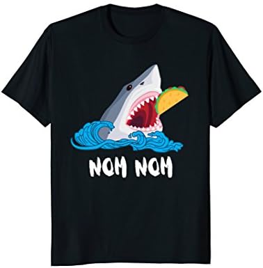 Tacos Shark Lovers T-Shirt Funny Shark Nom Nom Tacos