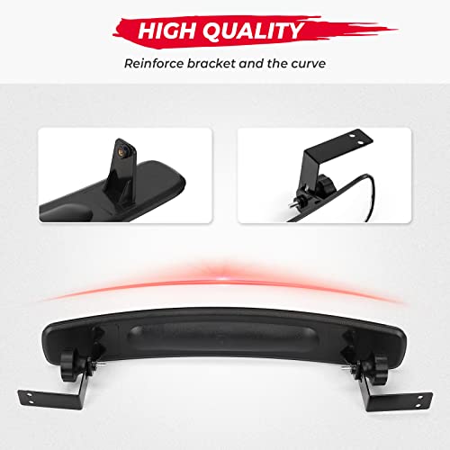 Kemimoto Golf Cart Rear View Mirror, 17" Extra Wide Panoramic Rearview
