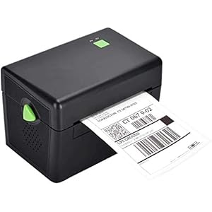 F2C 4 inch Direct Thermal Label Printer Compatible with Window, 127 mm/s High Print Speed Shipping Barcode Label Printer…