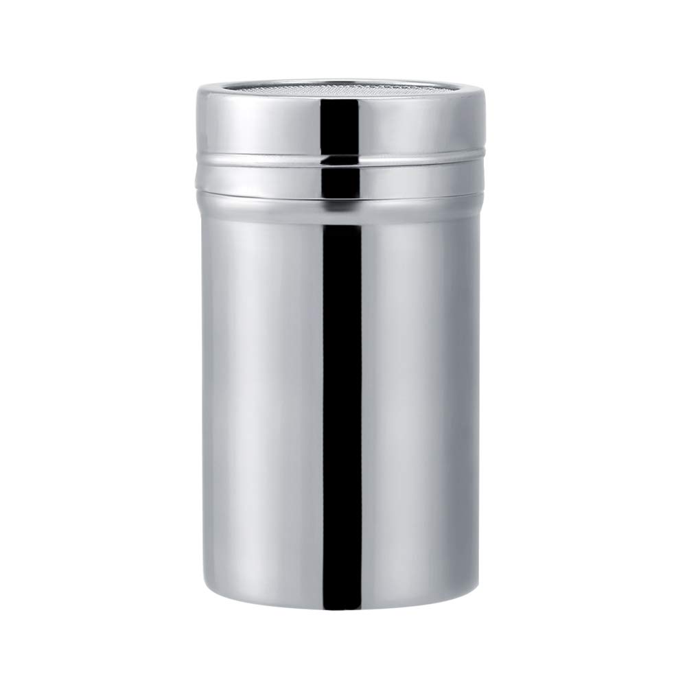Flour Sugar Salt Shaker,Stainless Steel Flour Shaker,Cocoa Shaker,Shaker for Cinnamon,Flour Shaker with Lid,Flour Shaker Stainless Steel Cocoa Powder Shaker Chocolate Icing Sugar Shaker Sifter L