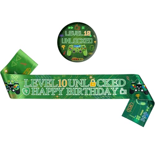 10th Birthday Decorations Green