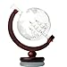 Large Etched Globe Whiskey Decanter with Glass Ship - 30oz (850ml) for Scotch, Bourbon, Rum, Liquor, Wine