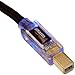 Amazon Basics USB 2.0 A-Male to B-Male Braided Cable with Lighted Ends - 6 Feet (1.8 Meters)