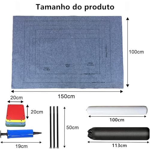 Porta Puzzle, Porta Quebra Cabeça 1000 1500 2000 3000 Peças, Tapete Quebra Cabeça Enrolável, com 4 Separador de Peças Quebra Cabeça e Bolsa de Armazenamento Portátil (Cinza)