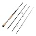 Fiblink 4 Pieces Travel Spinning Rod Medium Graphite Spinning Fishing Rod Portable Fishing Rod