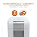 Bonsaii EverShred Pro 6-Sheet Micro-Cut Paper/CD/Credit Card Shredder, 60 Mintues Continuous Running with 4 Easy Move Casters,High Security P-5, White (4S16)
