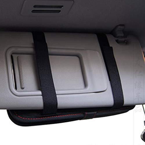 COOFIT CD or DVD Cars Sun Visor Organizer Multifunctional 12 Capacity CD Case Auto Accessories - Thumbnail 3