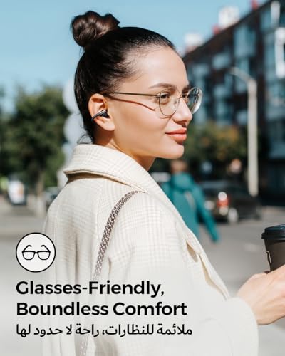SOUNDPEATS Clip1 Open Ear Earbuds, Premium Dolby Audio & Hi-Res Clip on Headphones, Bluetooth 5.4 Wireless Earphones with AI ENC Noise Cancellation, LDAC, 40H Playtime, IPX5, Fast Charging