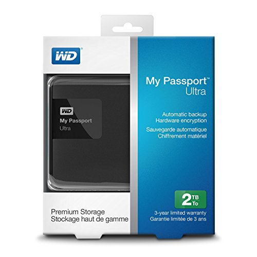 WD 2TB Black My Passport Ultra Portable External Hard Drive - USB 3.0 - WDBBKD0020BBK-NESN - Thumbnail 6