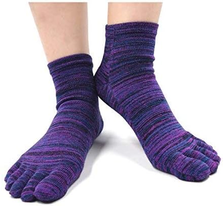 PUTUO Mens Toe Socks Running Five Finger Socks Mini Crew Sport Cotton Socks, EU 39-44, Multicoloured-1, 6-10 - Image 4