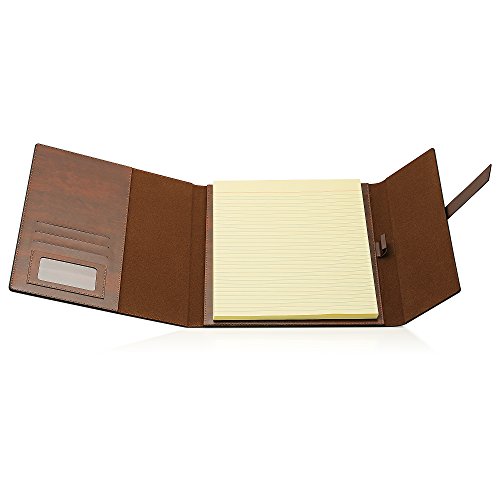 GALLAWAY LEATHER Padfolio Portfolio Folder Slim Portfolio Folio
