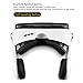 VR Headset with Headphone, Topmaxions 3D Glasses Virtual Reality Goggles Adjustable Headstrap for iPhone and Android Smartphones 4.5