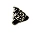 PinMaze Pile of Poo Emoji Theme Enamel Lapel Pin (Gold color)