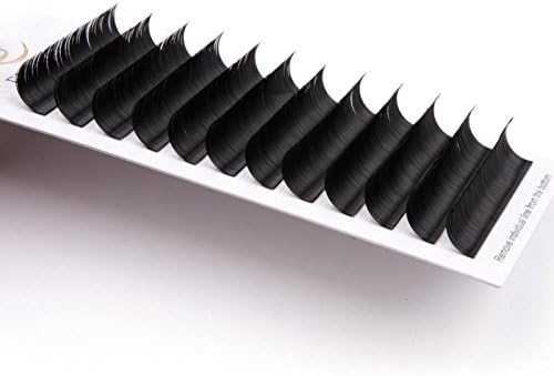 Eyelash Extensions 0.20mm D Curl 14mm Lash Extension Eyelashes Natural Extension 3D Faux Mink Lashes Single Length Professional Supplies Perfect Salon Use by EYEMEI (0.20-D-14mm)