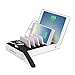 Charging station, gofanco 7-Port USB Charging Station EdgeS 65W Charger Stand Dock (White) for phones, tablets and wearable devices with two silicon pads