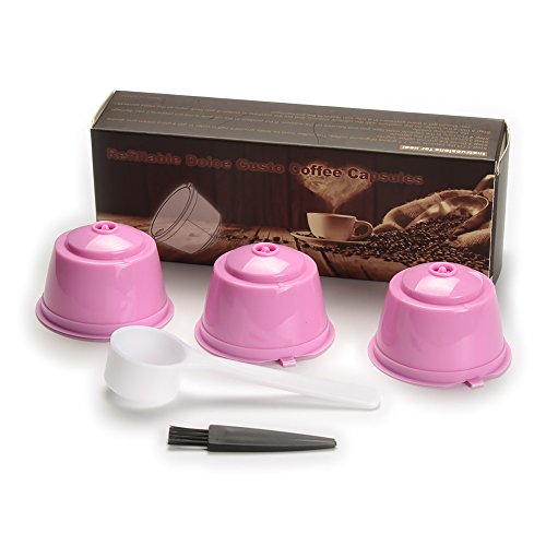 Savori 3 pcs refillable coffee capsules for dolce gusto…