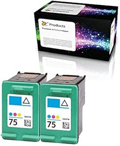 Amazon.com: OCProducts Refilled HP 75 Ink Cartridge Replacement for HP Officejet J6480 