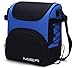 MIER Large Insulated Lunch Bag Reusable Lunch Box Picnic Cooler Bag for Men, Women, Adjustable Shoulder Strap (Blue)