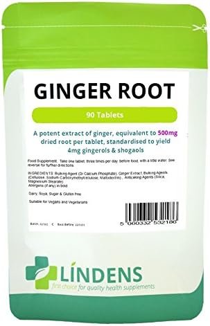 LindensGinger Root Double Pack 180 Tablets 500mg Quality Natural Supplement