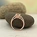 1ct Oval Morganite 14K Rose Gold Ring
