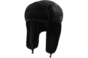 Lina & Lily Winter Trapper Hats with Earflaps for Men Women Soft Warm Plush