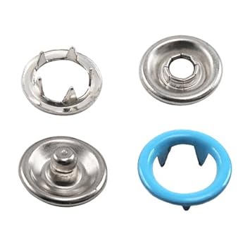 Uk Closures Connectors Sewing 100 Sets Metal Snap Fasteners