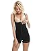 SJINC Women's Full Body Shaper Underbust Post Surgery Firm Control Shapewear Bodysuit,Black,Tag size L=US size XL
