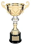 Decade Awards Cup Trophy | Gold-Silver Metal Cup Award | 10,11.5,13 & 14.5 Inch Tall - Customize Now