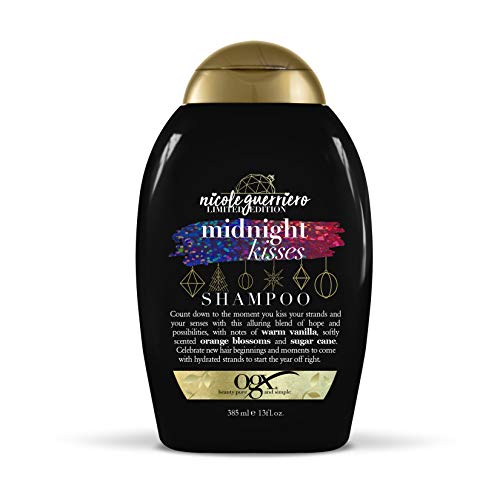 OGX Nicole Guerriero Limited Edition Midnight Kisses Shampoo for Daily Moisture and Light Nourishment, No Sulfates, 13 oz
