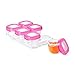 OXO Tot Baby Blocks Freezer Storage Containers, Pink, 2 Ounce Set of 12