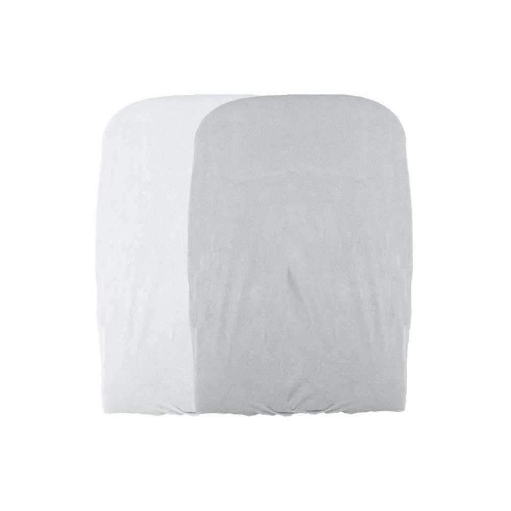 Domiva 1300594 Set of 2 Changing Mat Covers 50 x 75 cm White Pearl