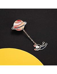 Gejoy 10 Pieces Enamel Pin Set Cartoon Lapel Brooch Space Badge Pin for Clothes Bag Jacket Backpack Decoration