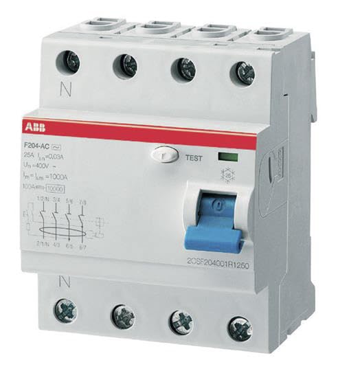 ABB F204 AC 25A 300MA-NA SX INT.Differ. Puro 4P