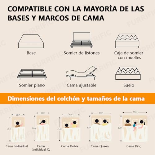 SAFONUS Colchón Matrimonial de Memory Foam 20CM, Colchón para el Dolor de Espalda, Cama de Gel de Cobre Refrigerante en Una Caja, Firmeza Media Terapéutica, Soporte Ergonómico,135x190cm, Negro