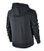 Nike Boy's Therma Full-Zip Hoodie (Black/Volt, Large)