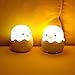 Tecboss Chicken Night Light for Kids, Rechargeable Baby Night Light with Safe ABS+Silicone, Nursery Bedside Lamp,Warm White Color and Adjustable Brightness, Touch Control, 300 hours Runtime