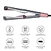 2 in 1 Hair Straightener and Curler, Professional Tourmaline Ceramic Twisted Flat Iron, Hair Curling with Comb Teeth, Dual Voltage Straightening Travel, LCD Display Auto Shut-Off, for All Hair Typesthumb 3