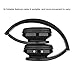 Foldable Bluetooth Headphones, Hyfanda Wireless/Wired Over-ear Headset Rechargeable Earphones with Built-in Microphone 3.5mm Audio Jack MIC for Smart Phones & Desktop, PC – Black
