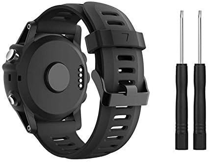 Supore Fenix 3 Watch Strap, Soft Silicone Breathable Replacement Wristband for Fenix 3, 3 HR, 5x, 6X, 6X Pro