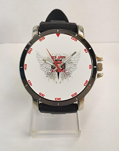 Custom Watch Manchester United Red Army Stainless Steel Back Rubber Band