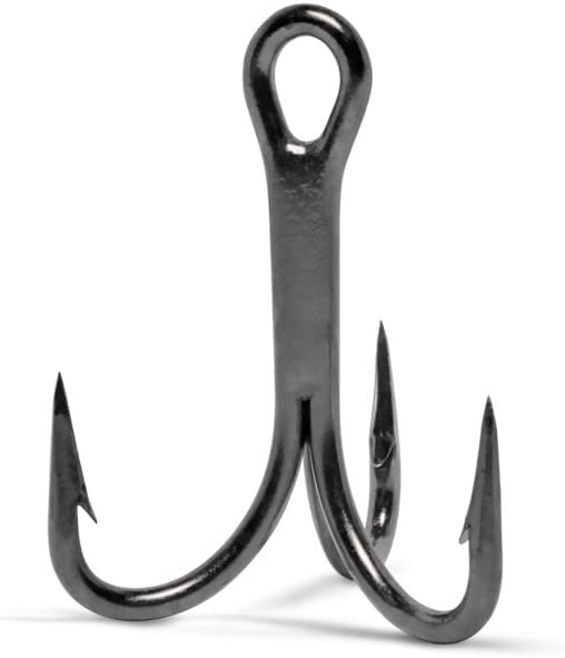 VMC 9626 4x O'SHAUGHNESSY TREBLE HOOK 50 PACK - Coastal Black