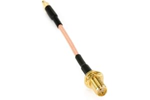 Lumenier SMA Female to Straight MMCX Male Extension Cable - 10cm - 0.36