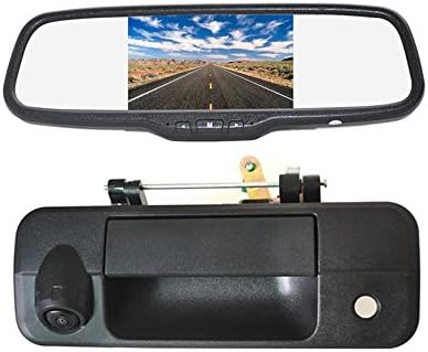 Vardsafe | Tailgate Handle Reverse Backup Camera + 5" Clip-on Rear View Mirror Monitor for Toyota Tundra (2007-2013)