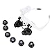 Holulo Head Mount Magnifier With Light,10X 15X 20X 25X LED Magnifying Glasses,Eye Loupe Headband Magnifier with Short Focus Distance for Jeweler Repair Watch(Mix)