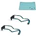 Croakies Cotton Suiters Eyewear Retainer Sunglass Strap | Adjustable Eyeglass & Sports Glasses Holder Keeper Lanyard | 2pk Bundle + Cloth, Aquamarine Dream