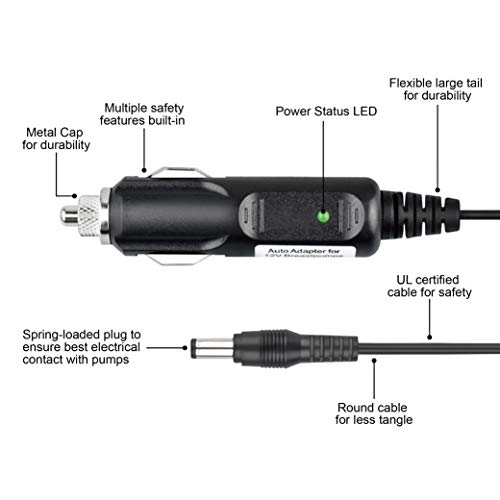 Maymom 12 Volt Vehicle Lighter Adaptor for Spectra S1, S2 Pump with