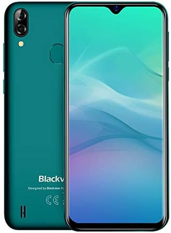 (2019) Blackview A60 pro Android 9.0 4G unlocked mobile phone, 6.1"Waterdrop Screen DUAL SIM free smartphone, HELIO A22 MTK6761 quad core 2.0GHz 3GB+16GB, 4080mAh battery, face unlock, GPS - Green