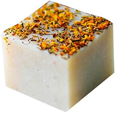 TanShine 2pcs Chinese Yam Sweet-scented Osmanthus Cold Process Handmade Soap Bar Brown