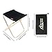 Mini Portable Folding Stool, Aluminum Fishing Chair Small Stool Seat Heavy Duty Foldable Lightweight for Backpacking Hiking Camping Picnic Travel